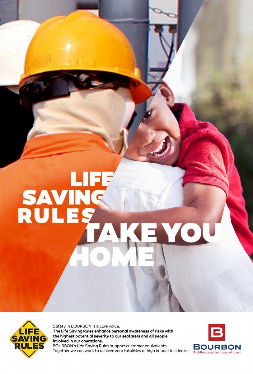 Poster Life Saving Rules Take you Home